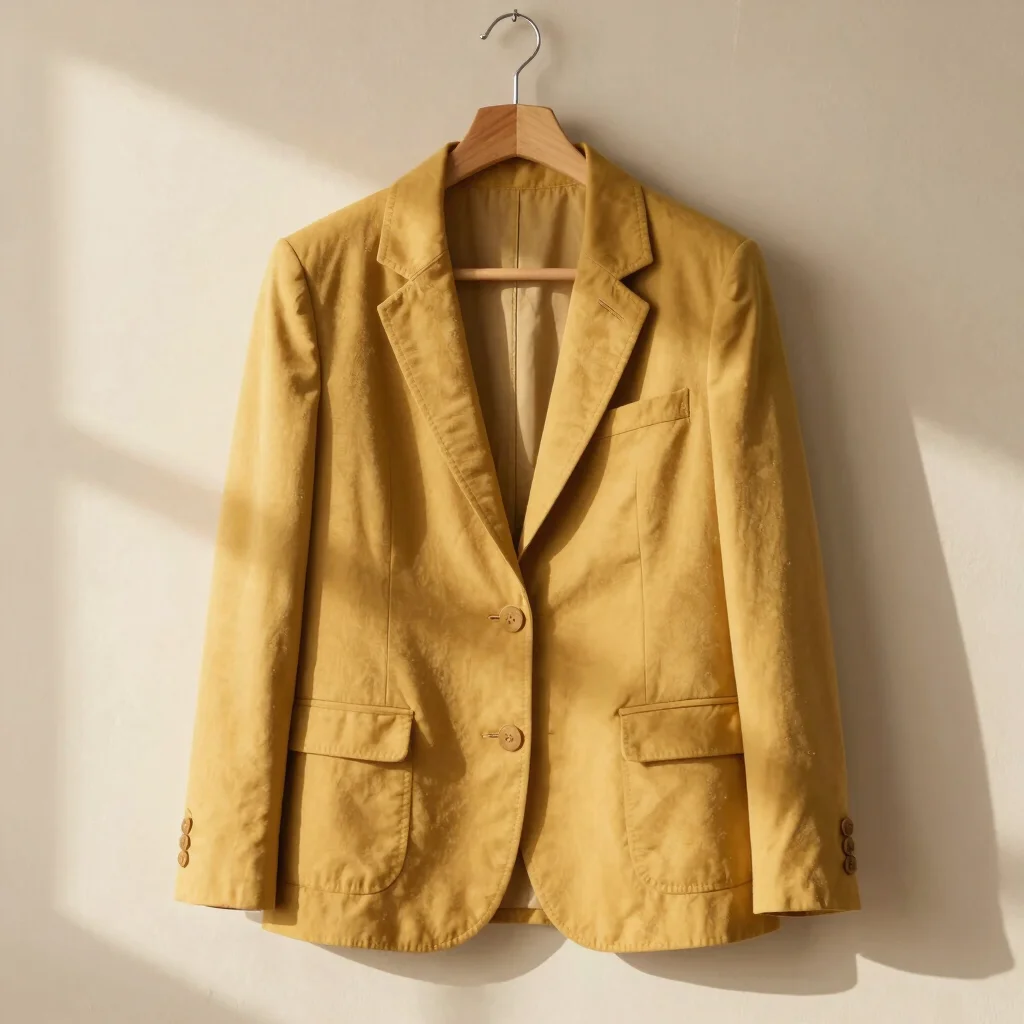 Blazer Estruturado Amarelo Mostarda