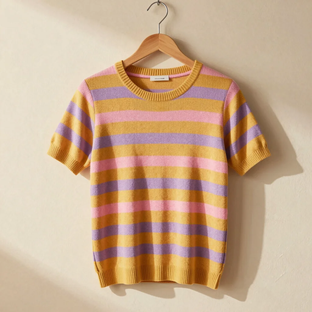 Blusa Tricô Listrada Retrô