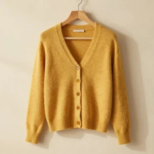 Cardigan Cropped Botões Tartaruga